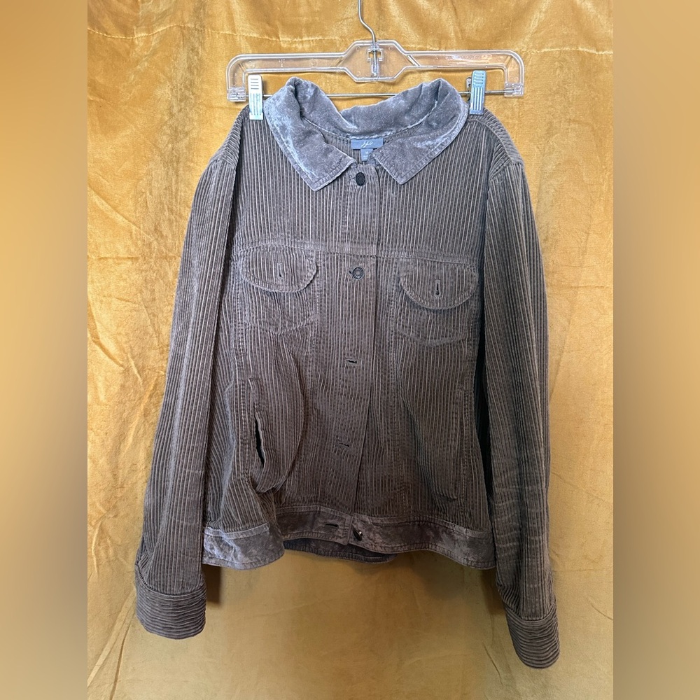 Vintage corduroy jacket with velvet accents